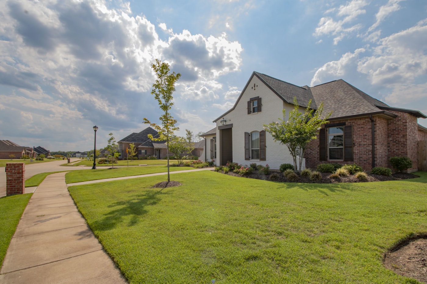 Completed townhouse development